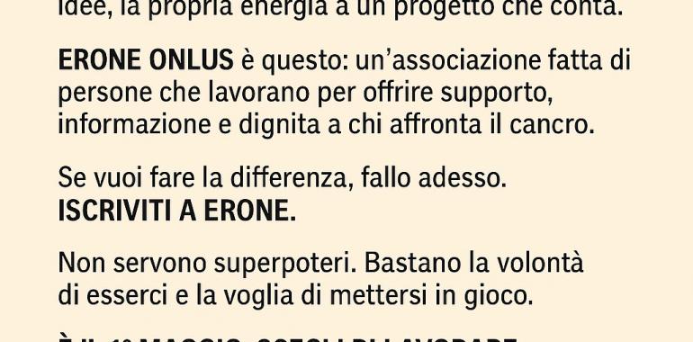 ISCRIVITI A ERONE ONLUS 2025