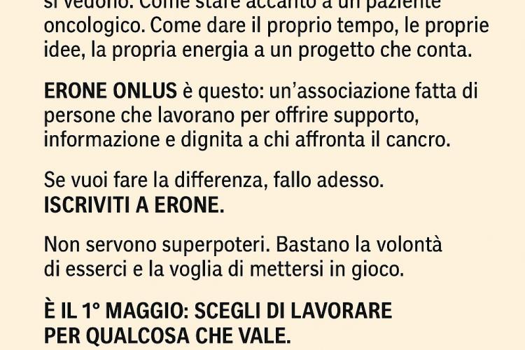 ISCRIVITI A ERONE ONLUS 2025