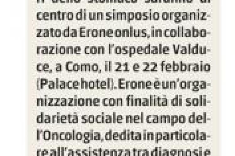 Oncologia e territorio: un simposio a Como